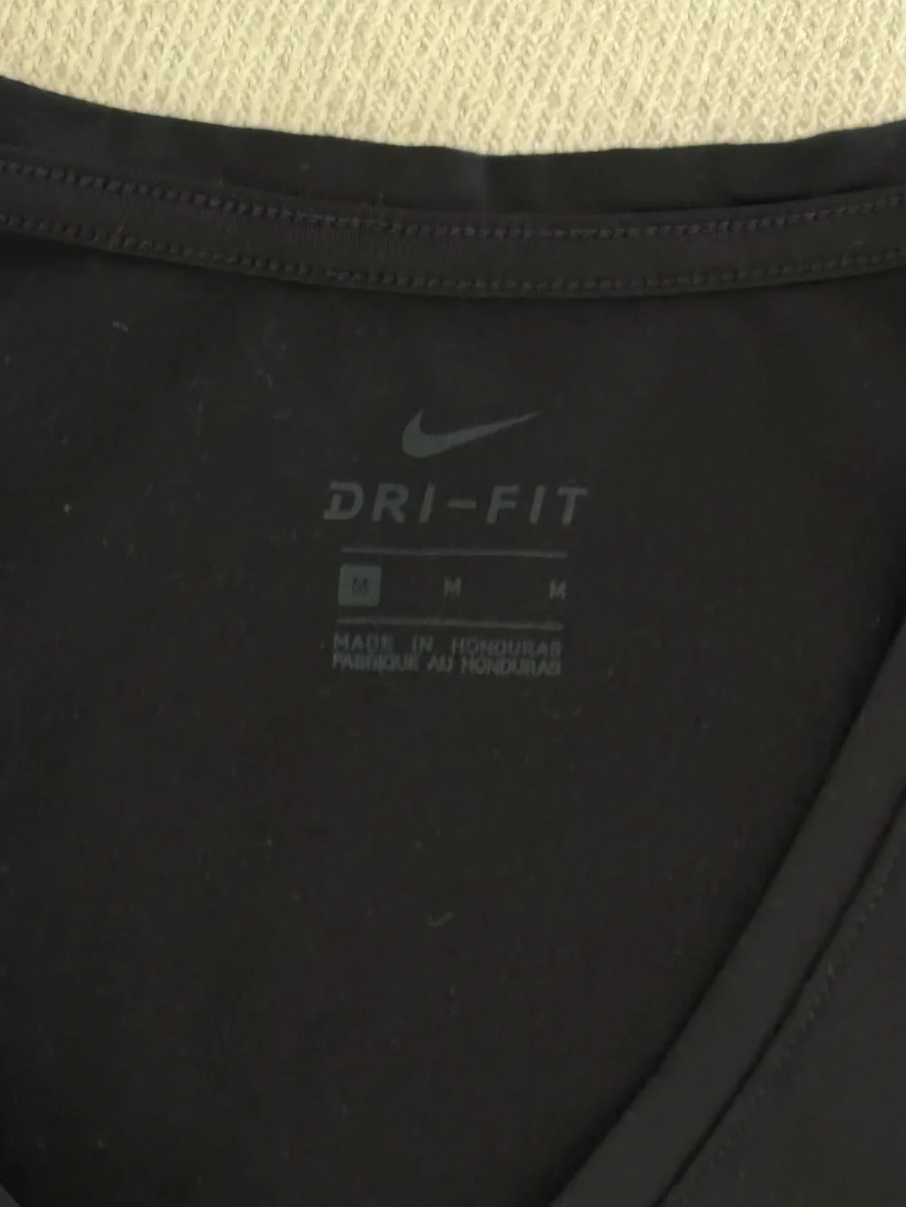 Nike Black V-Neck Dri-FIT Short Sleeve Tee